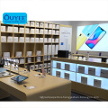 Customized Retail Wooden Glass Cell Phone Shop Display Counter For Phone Store Decoration